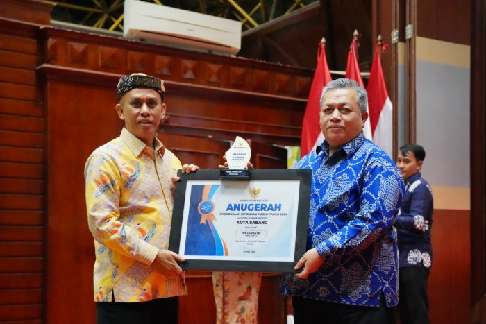 Sabang raih Penghargaan Keterbukaan Informasi Publik 2024