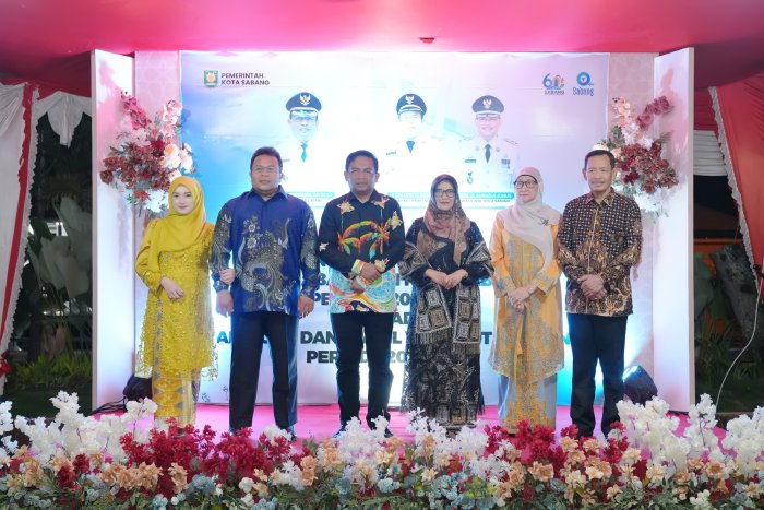 Pisah sambut Pj Wali Kota, Wali Kota, dan Wakil Wali Kota Sabang berlangsung penuh keakraban