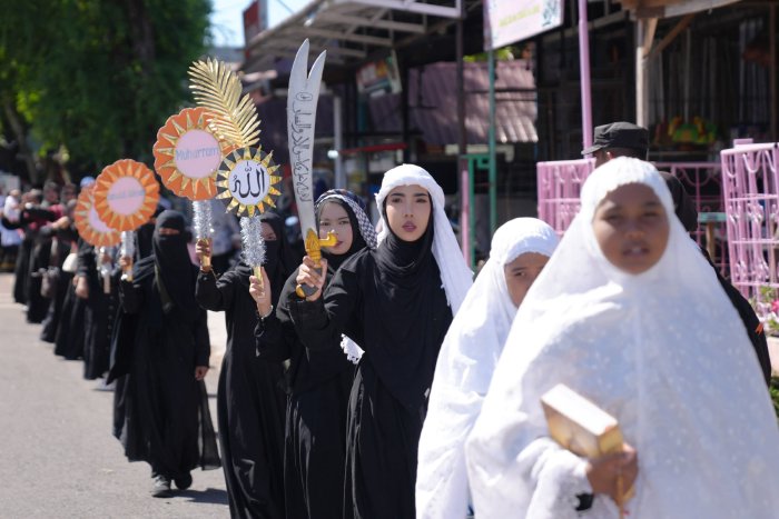 Gaungkan nilai-nilai islami, rebana dan hadrah warnai pawai ta'aruf 1 Muharram 1447 Hijriah